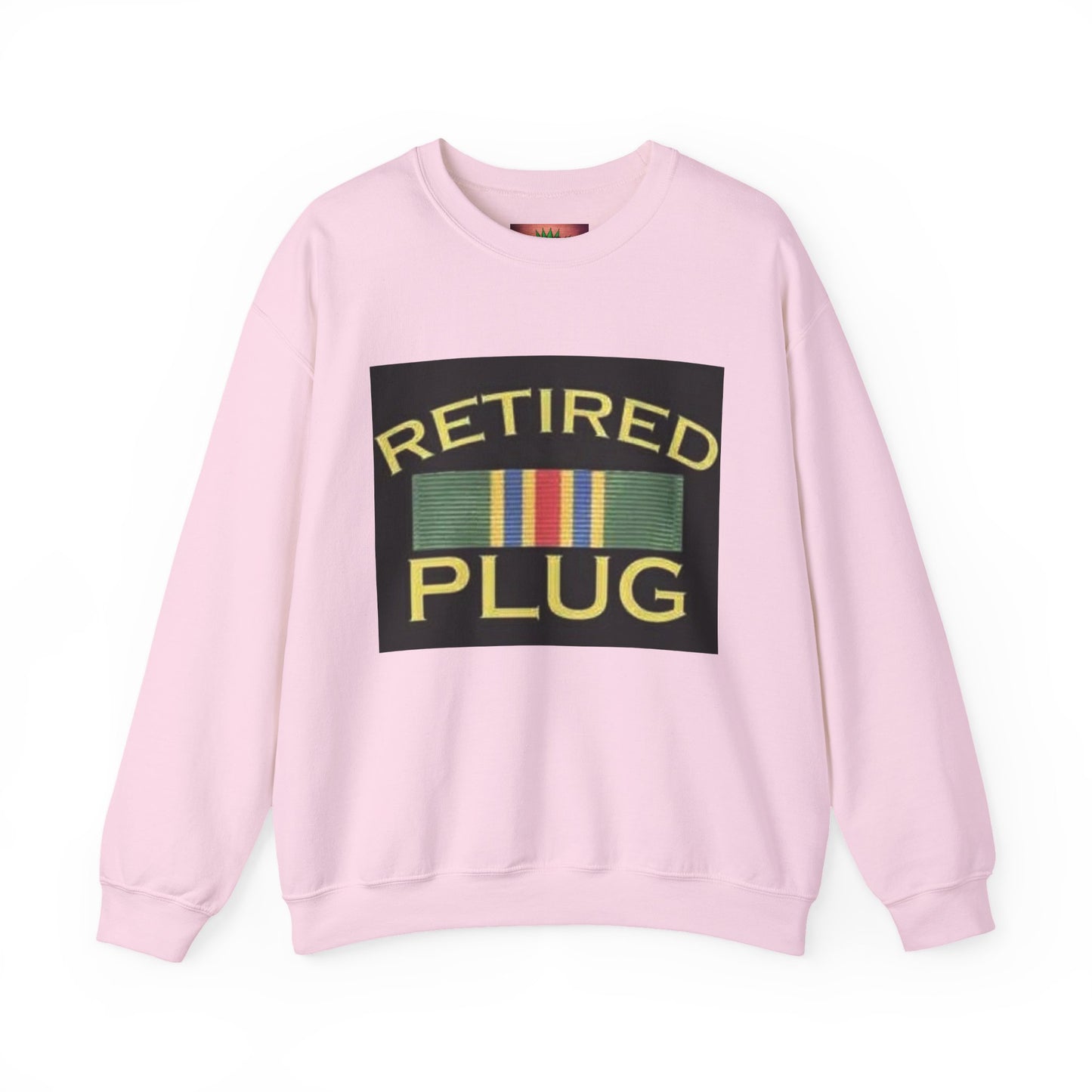 Retired Plug Sweatshirt, Unisex Crewneck, Funny Gift for Retiree, Casual Wear, Comfortable Loungewear, Gift for Veterans
