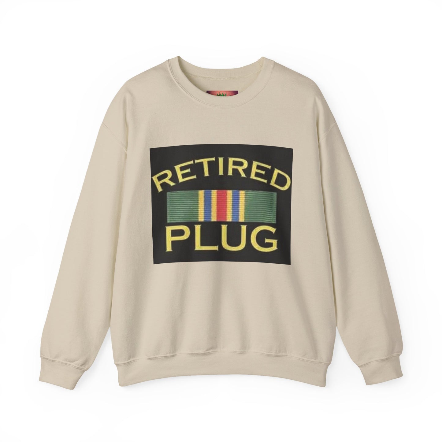 Retired Plug Sweatshirt, Unisex Crewneck, Funny Gift for Retiree, Casual Wear, Comfortable Loungewear, Gift for Veterans