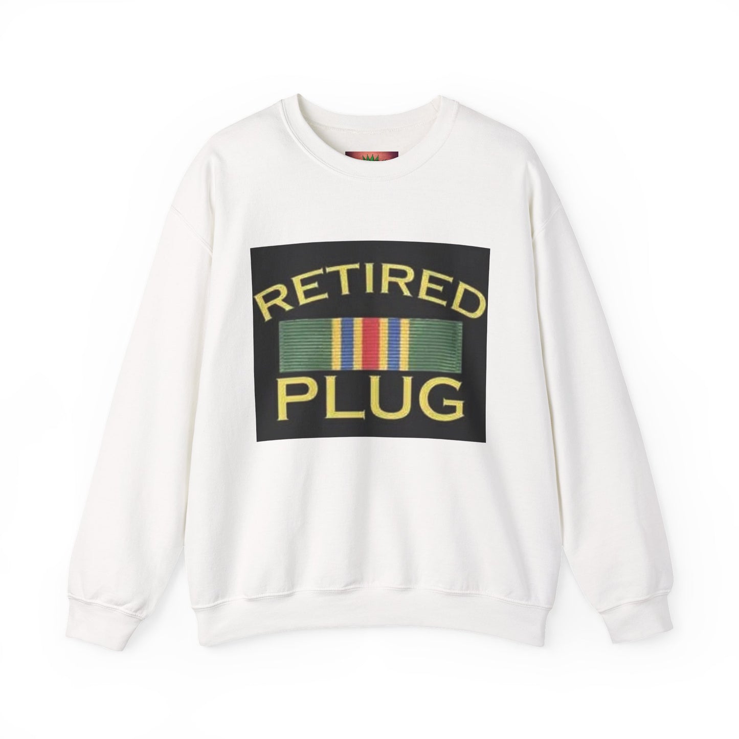 Retired Plug Sweatshirt, Unisex Crewneck, Funny Gift for Retiree, Casual Wear, Comfortable Loungewear, Gift for Veterans