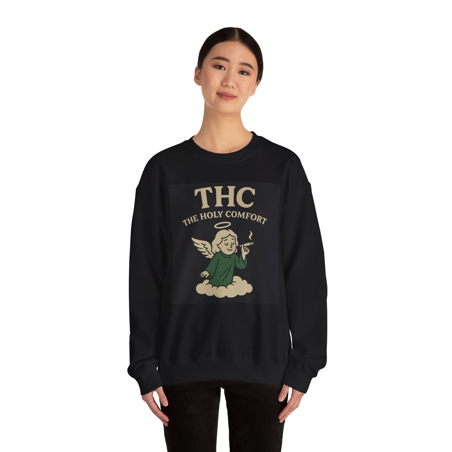 THC Comfort Crewneck Sweatshirt - Unisex Heavy Blend™