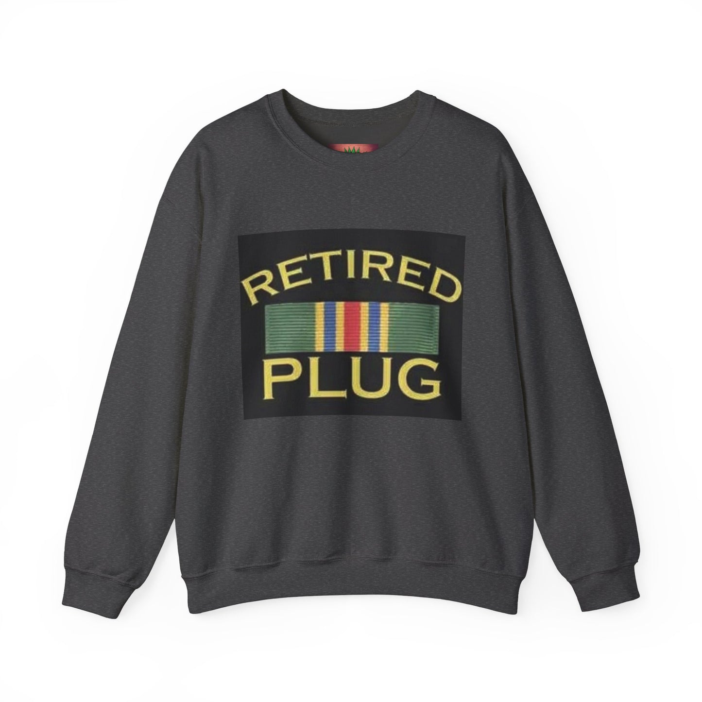 Retired Plug Sweatshirt, Unisex Crewneck, Funny Gift for Retiree, Casual Wear, Comfortable Loungewear, Gift for Veterans