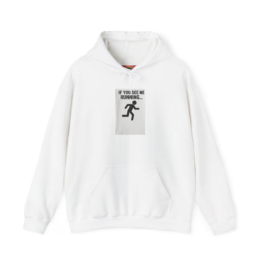 Funny Running Quote Unisex Heavy Blend™ Hoodie - Ideal for Fitness Lovers