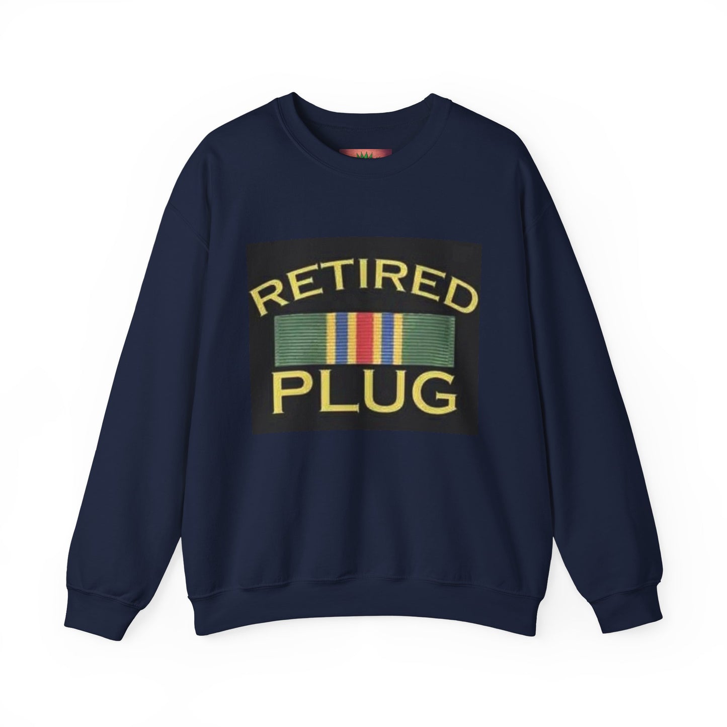 Retired Plug Sweatshirt, Unisex Crewneck, Funny Gift for Retiree, Casual Wear, Comfortable Loungewear, Gift for Veterans