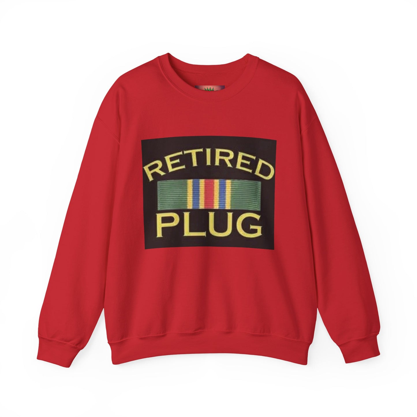 Retired Plug Sweatshirt, Unisex Crewneck, Funny Gift for Retiree, Casual Wear, Comfortable Loungewear, Gift for Veterans